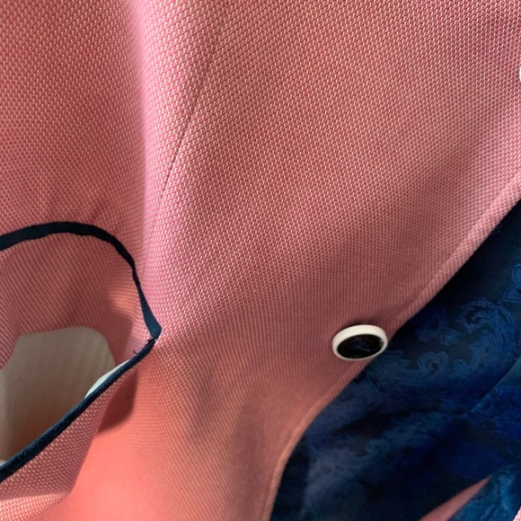 Salmon Blazer with Navy Detail 36R - Picture 5 of 5